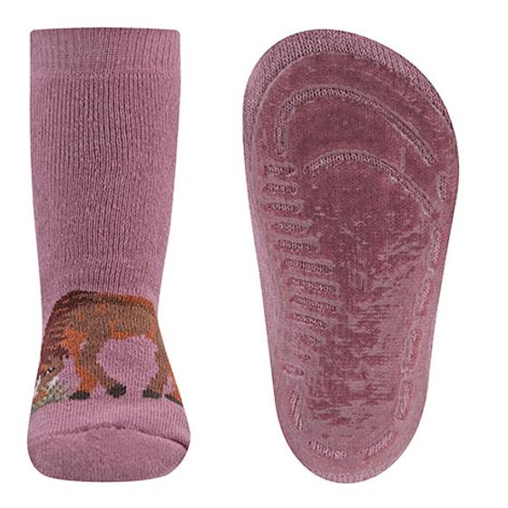 Ewers Stoppersocken SoftStep Pferd Old Rose