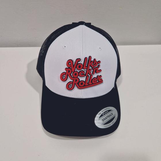 Cap Volks-Rock'n'Roller schwarz/weiß