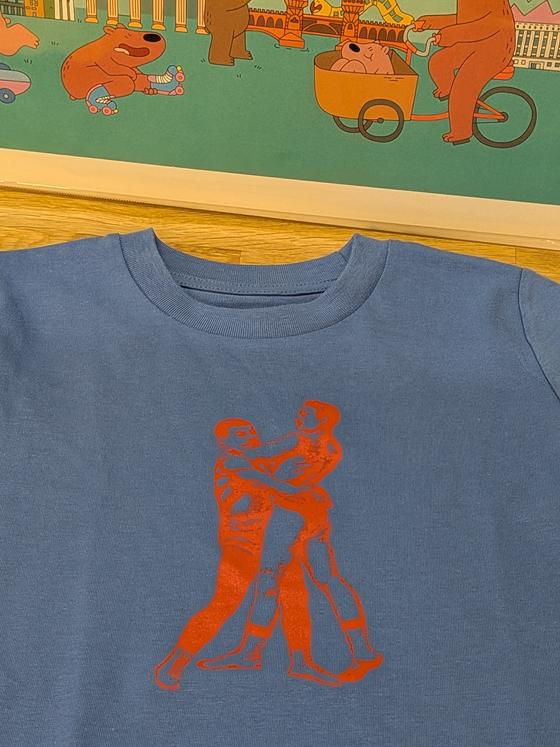 Kids T- Shirt "I Played on a Playground in Berlin", Blue