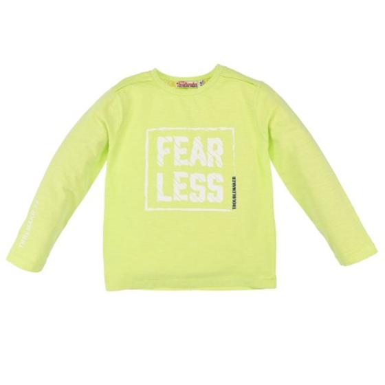 Langarmshirt "Fearless", reine Baumwolle