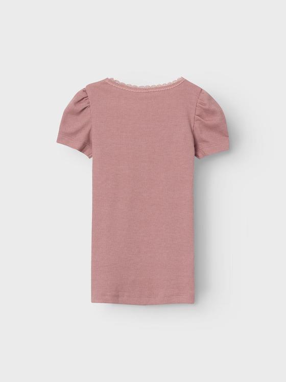 Name It T-Shirt Ripp Mauve Melange