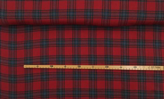 Flanell Karo rot blau