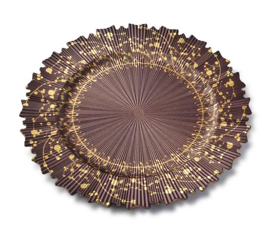 Tischschmuck | Platzteller BLANCHE FESTIVE - schwarz