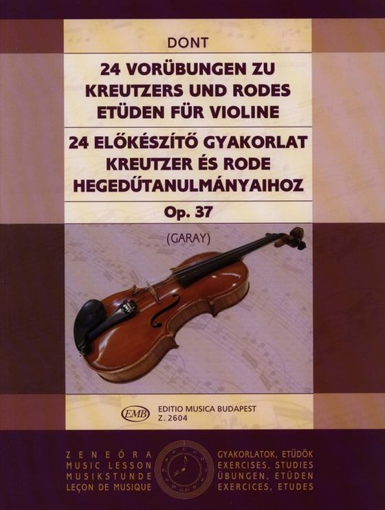 24Vorübungen zu Kreutzers und Rodes Etüden