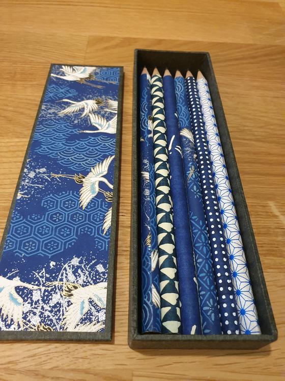Bleistift Schachtel Kranich