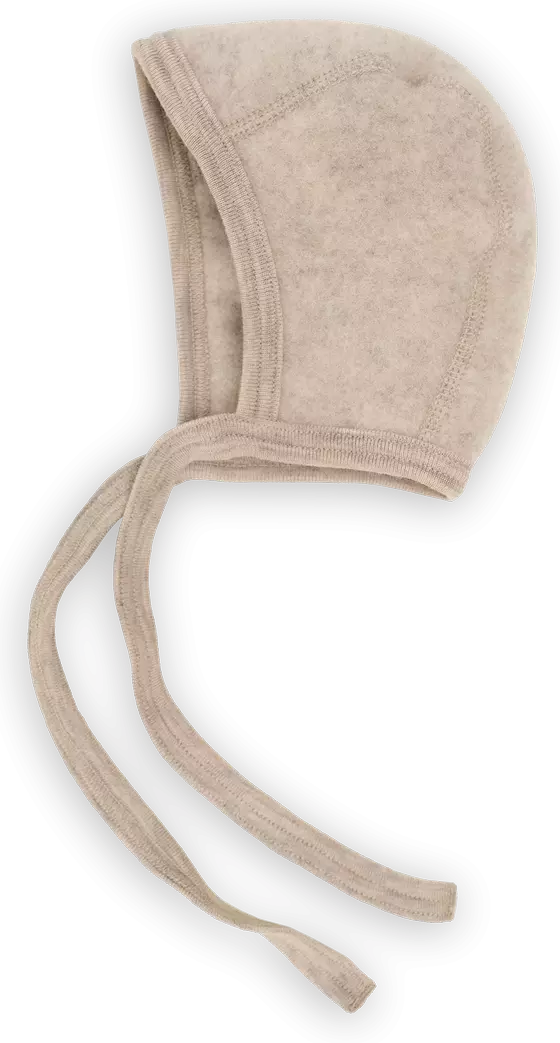 Engel Baby Häubchen Sand Melange
