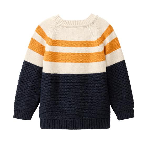 People wear Organic Strickpullover Dunkelblau Mélange