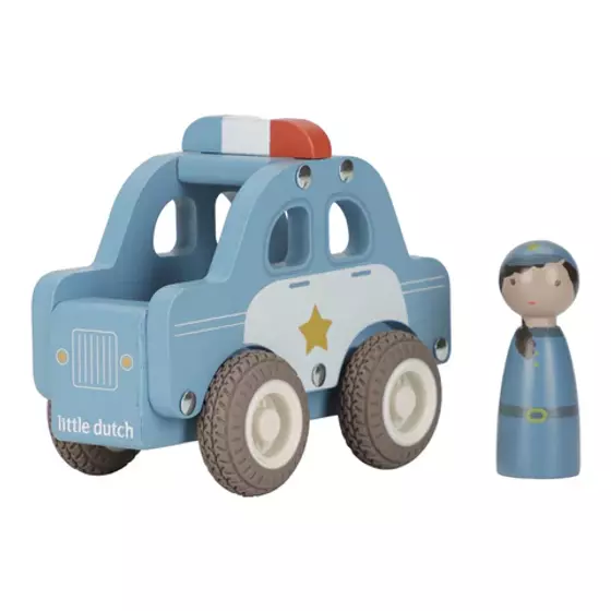 Little Dutch Holz Polizeiauto Blau