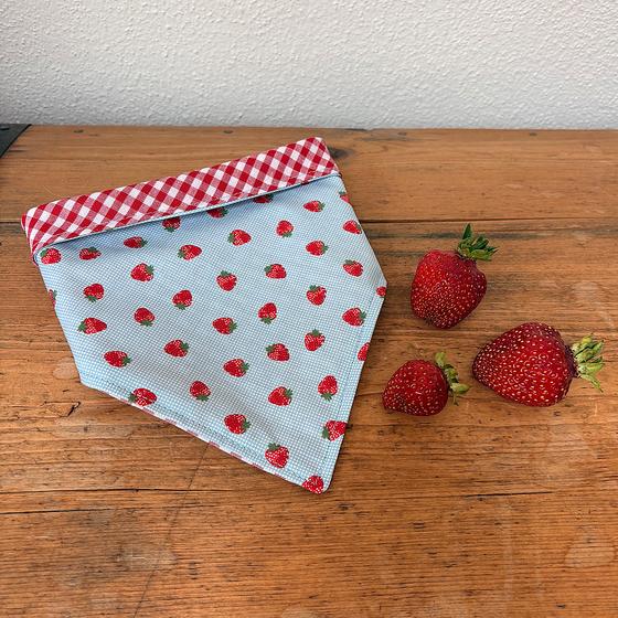 Wendehalstuch Erdbeere XS