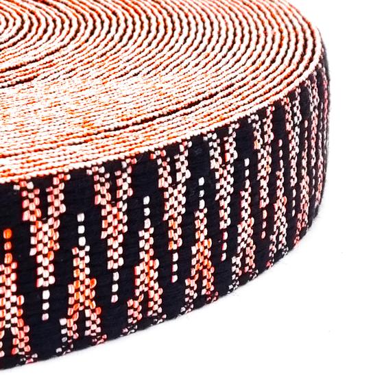 Gurtband Inca 38mm - schwarz neon pink