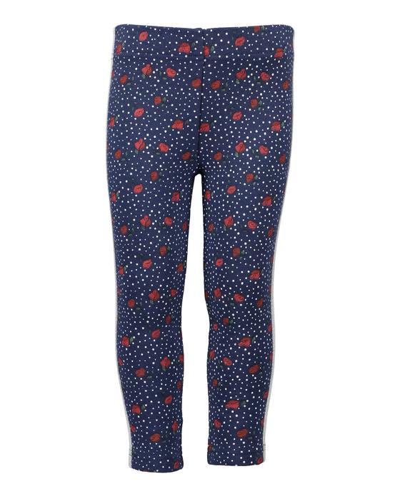 Sweatleggings "Rosen" mit moderner Seitennaht