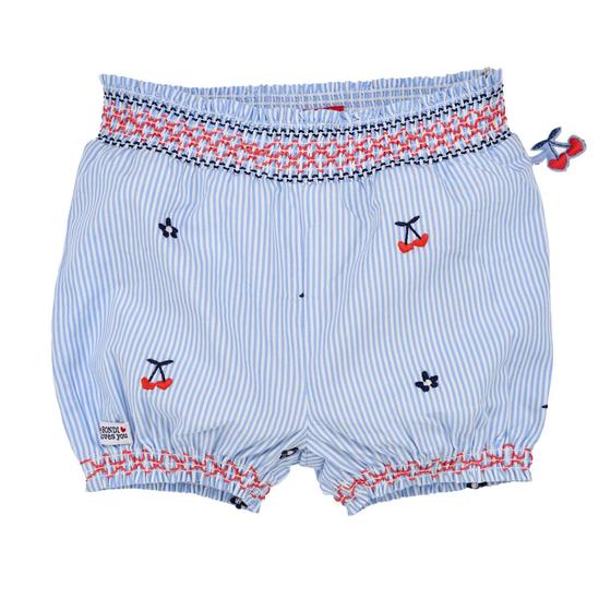 Shorts mit Stickerei "Kirschen", Baumwolle