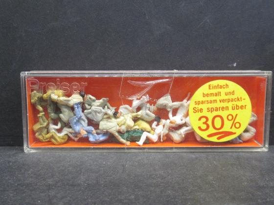 Preiser 14400 Sitzende Reisende für Zugabteil 30 Figuren Spur H0 OVP