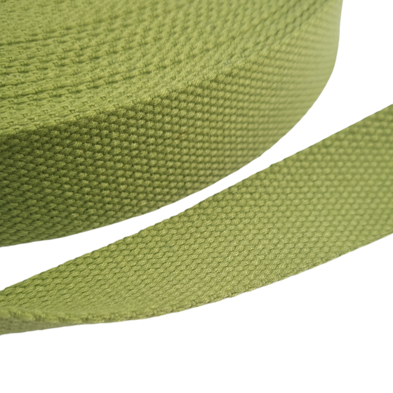 Gurtband Baumwolle 30mm – limettengrün