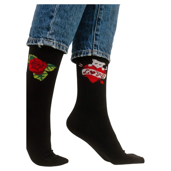 Socken Sport Organic Katze Black von Kabak