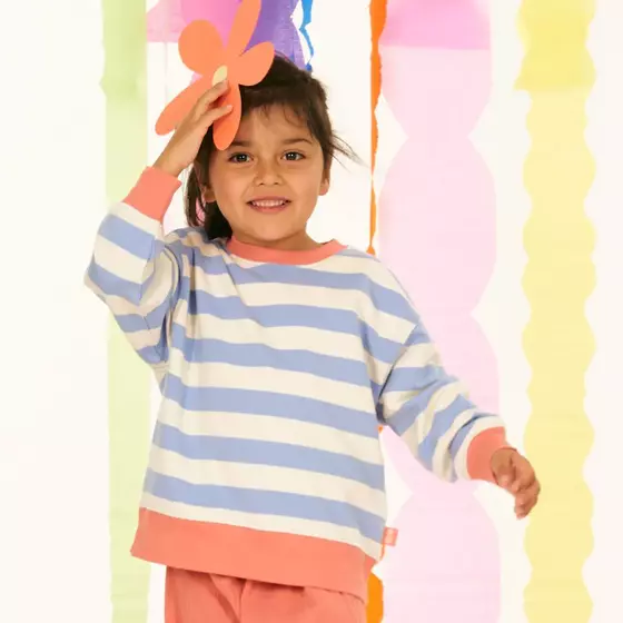 Sense Organics Sweatshirt Dari Hyacinth Stripes