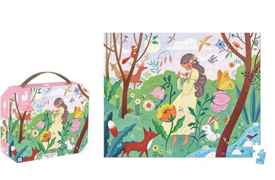 Janod Puzzlekoffer Mutter Natur 200 Teile