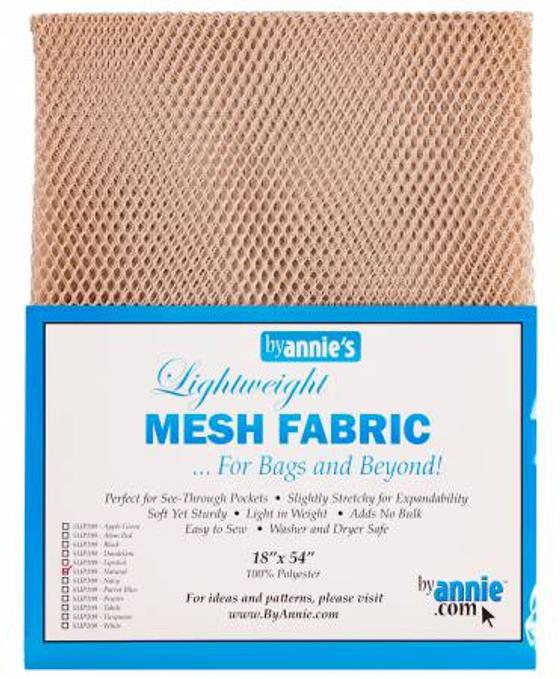 By Annie´s Lightweight Mesh Fabric - pewter hellgrau