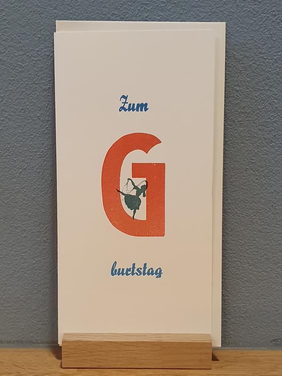 Zum G burtstag 1 in Bleisatz - Buchdruck