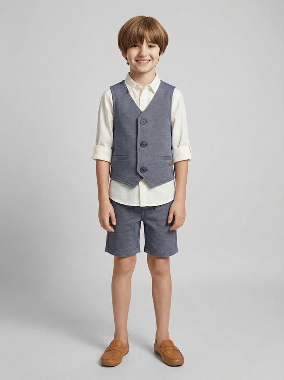 Shorts, klassisch, meliert