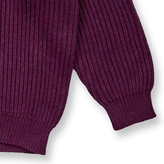 Sense Organics Strickpullover Marley Bordeauxrot Melange