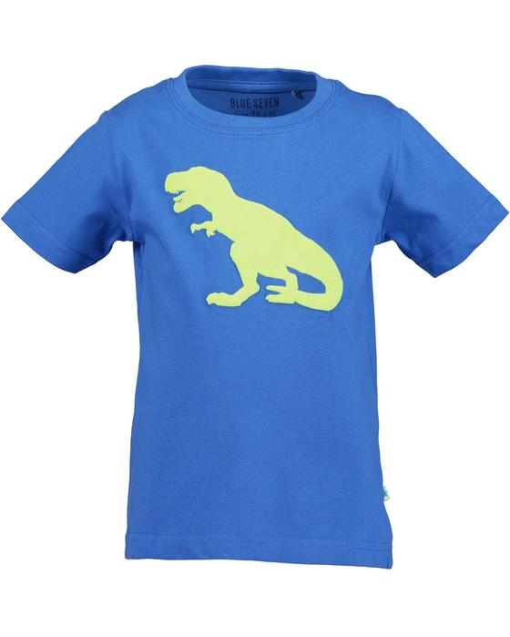 T-Shirt "Dino" mit Schaumdruck, blau