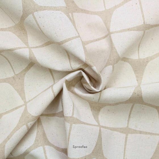 Canvas le depart cremeweiß grafisches Muster für Taschen bei Spreefee kaufen