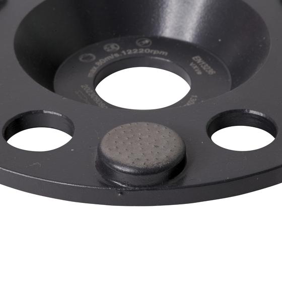Restposten<br>Diamant Schleifteller <br> zum Schleifen von Holz <br> Ø 125 mm x Körnung #50 <br> Bohrung 22,23 mm