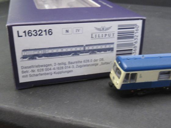 Liliput L163216 Dieseltriebwagen VT 628 004-4 DB AG ozeanblau Next 18 Soltau Spur N OVP