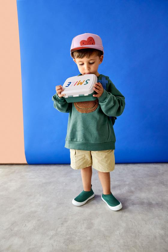 Lässig Brotdose & Trinkflasche Set Lunch Set, Little Gang, Smile Milky 