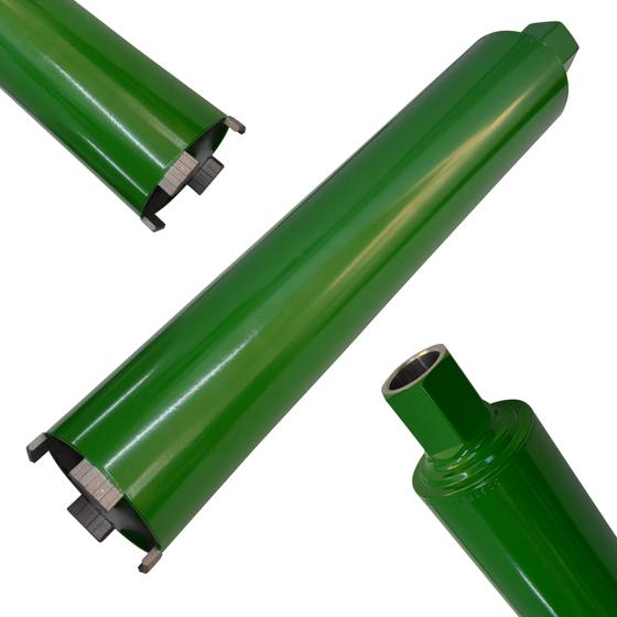 Restposten<br>Diamant Trocken-Bohrkrone <br> Ø 42 mm - 202 mm <br> Nutzlänge 400 mm <br> Typ: Laser Premium Turbo-Dach