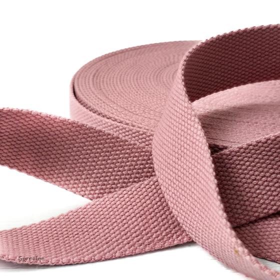 Gurtband Baumwolle Polyester altrosa zum TAschen nähen bei Spreefee kaufen