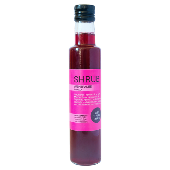 SHRUB - Weintraube Isabella - natürlicher Premium Sirup nach alter Tradition