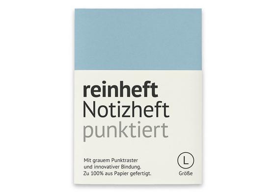reinheft L - punktiert Notizheft, blau
