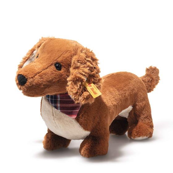 Steiff Kuscheltier Waldi Dackel 30 cm stehend  braun 