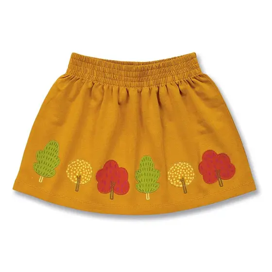 Sense Organics Sweat Skirt Malia Woodland Currygelb
