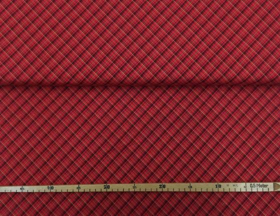 Robert Kaufman Holiday Charms Karo rot