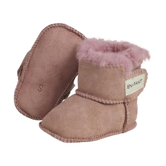 Lammfell-Schuhe, rosé