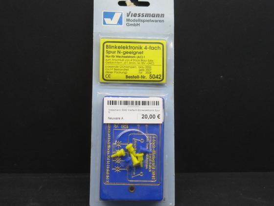 Viessmann 5042 Vierfach-Blinkelektronik (Glühlampen) Spur N OVP