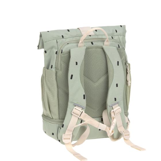 Lässig Kindergartenrucksack Rolltop - Happy Prints Oliv