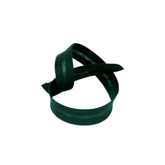 Schrägband Baumwolle 20mm uni - tannengrün