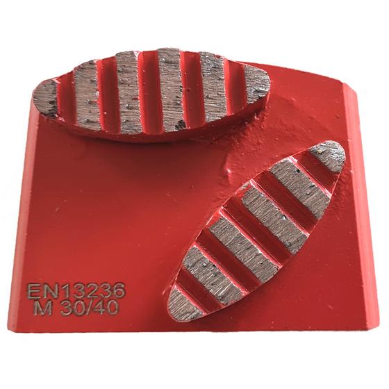 Diamant Schleifschuh <br> passend für Blastrac Slidemag-Aufnahme <br> Medium K 30/40