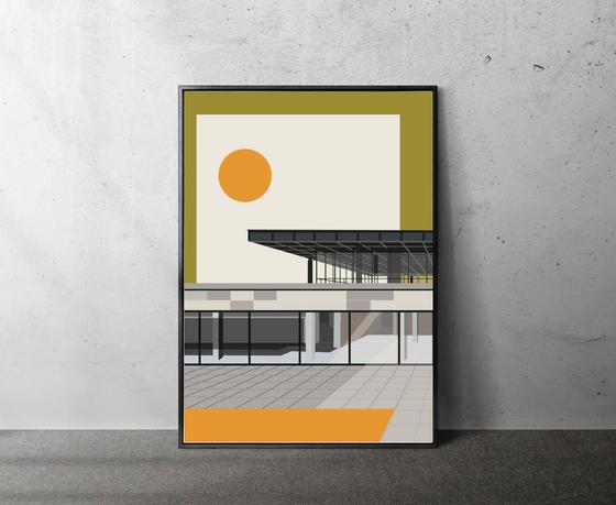 Berlin Poster Neue Nationalgalerie