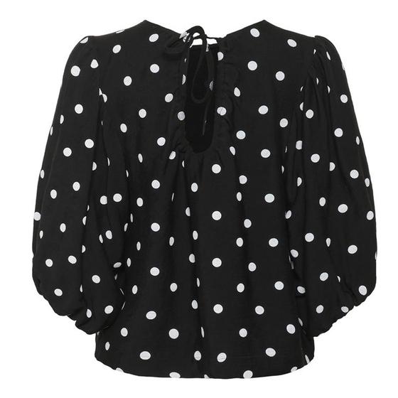 SOAKED Bluse SLIdola 30408753 - schwarz-weiß gepunktet