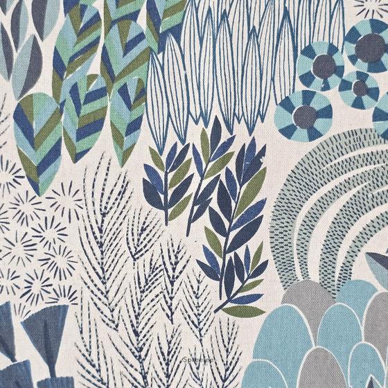 Bookhou Canvas Bloom in blautönen zum taschen nähen bei Spreefee