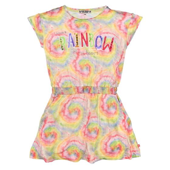 Kleid "Rainbow" mit Batikallover und Pailletten