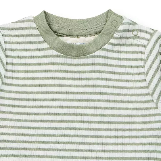 Sense Organics Strampler Tona Sage Stripes