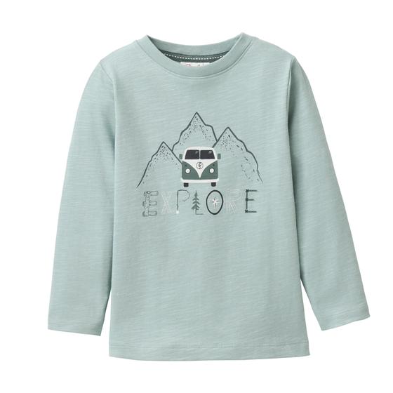 People wear Organic Langarm Shirt Single Print Van Mint