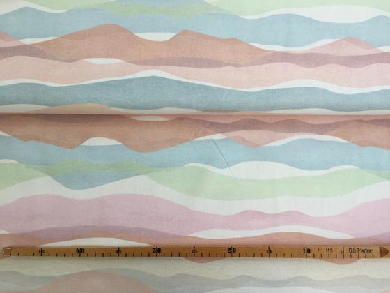 Dekostoff grafisches Muster Waves