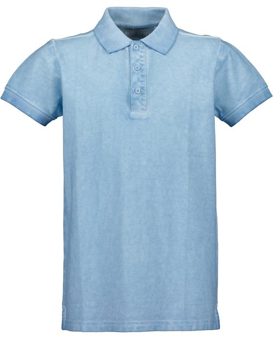 Poloshirt, Baumwolle, hellblau